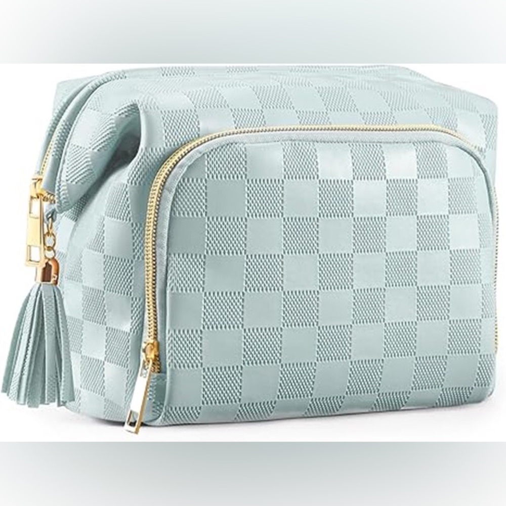 SuitShine Travel Makeup Bag-Blue